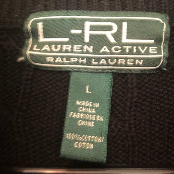 NEW (NWOT) Lauren Ralph Lauren Active zippered mock-neck sweater sz L - Picture 3 of 7